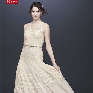 Galina Lace Open Back Wedding Dress